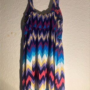 BONGO Multicolor Chevron Dress size medium